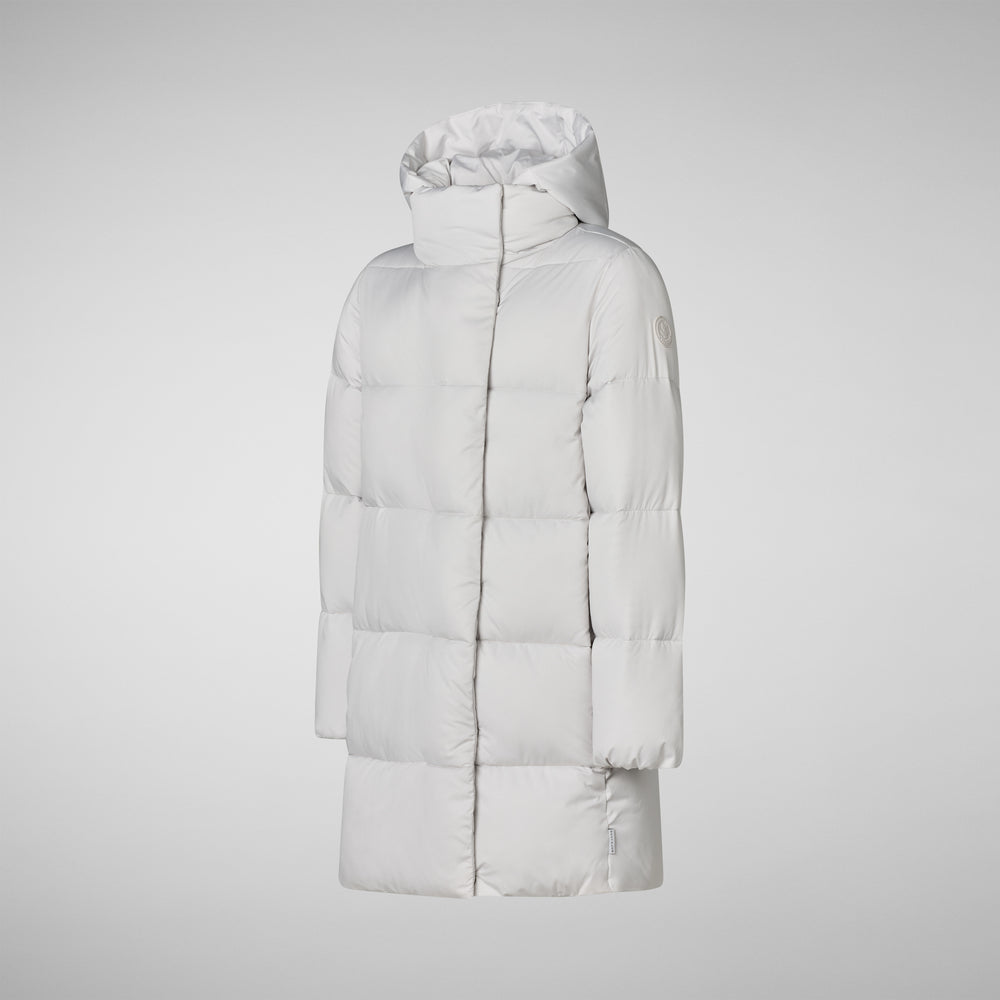 Save the duck PIUMINO ANIMAL FREE CON CAPPUCCIO BAMBINA DOROTHEA GRIGIO NEBBIA Vendita Economica