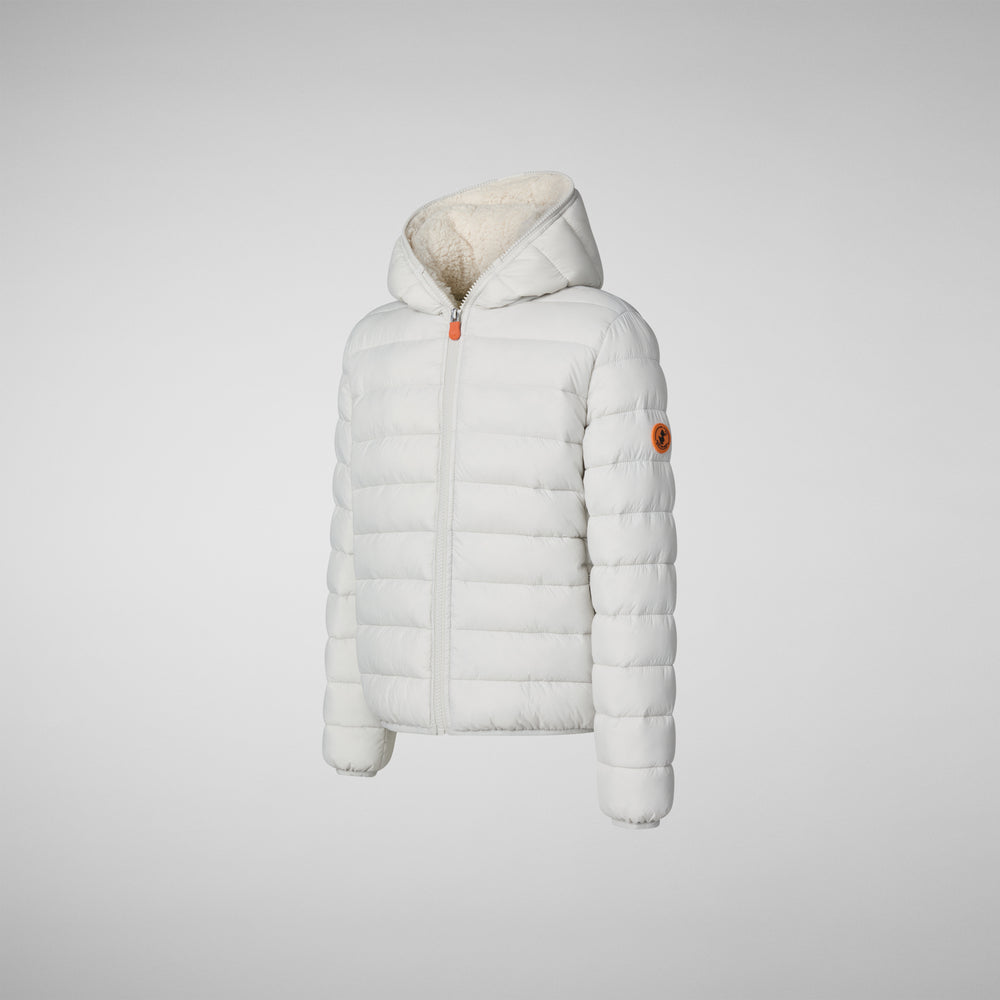 Save the duck PIUMINO ANIMAL FREE BAMBINA LECI GRIGIO NEBBIA Saldi Di Fabbrica