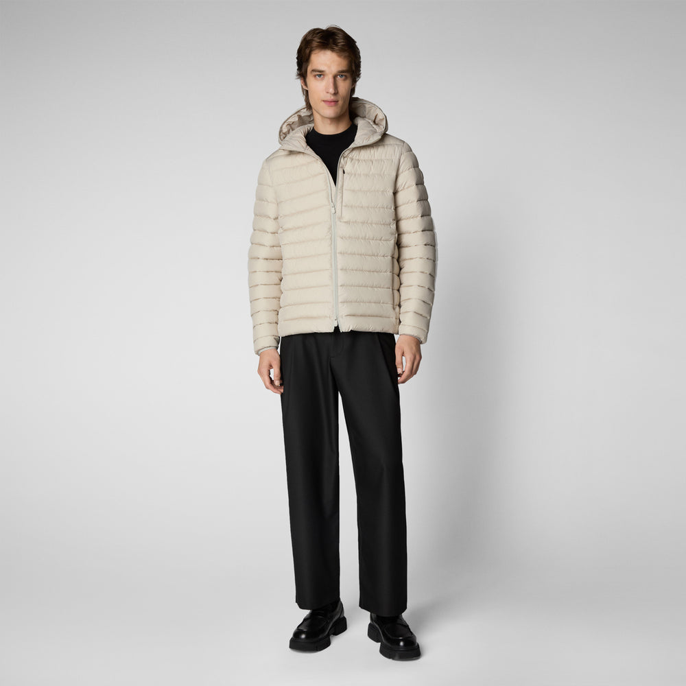 Save the duck PIUMINO UOMO JUNCUS RAINY BEIGE In Linea