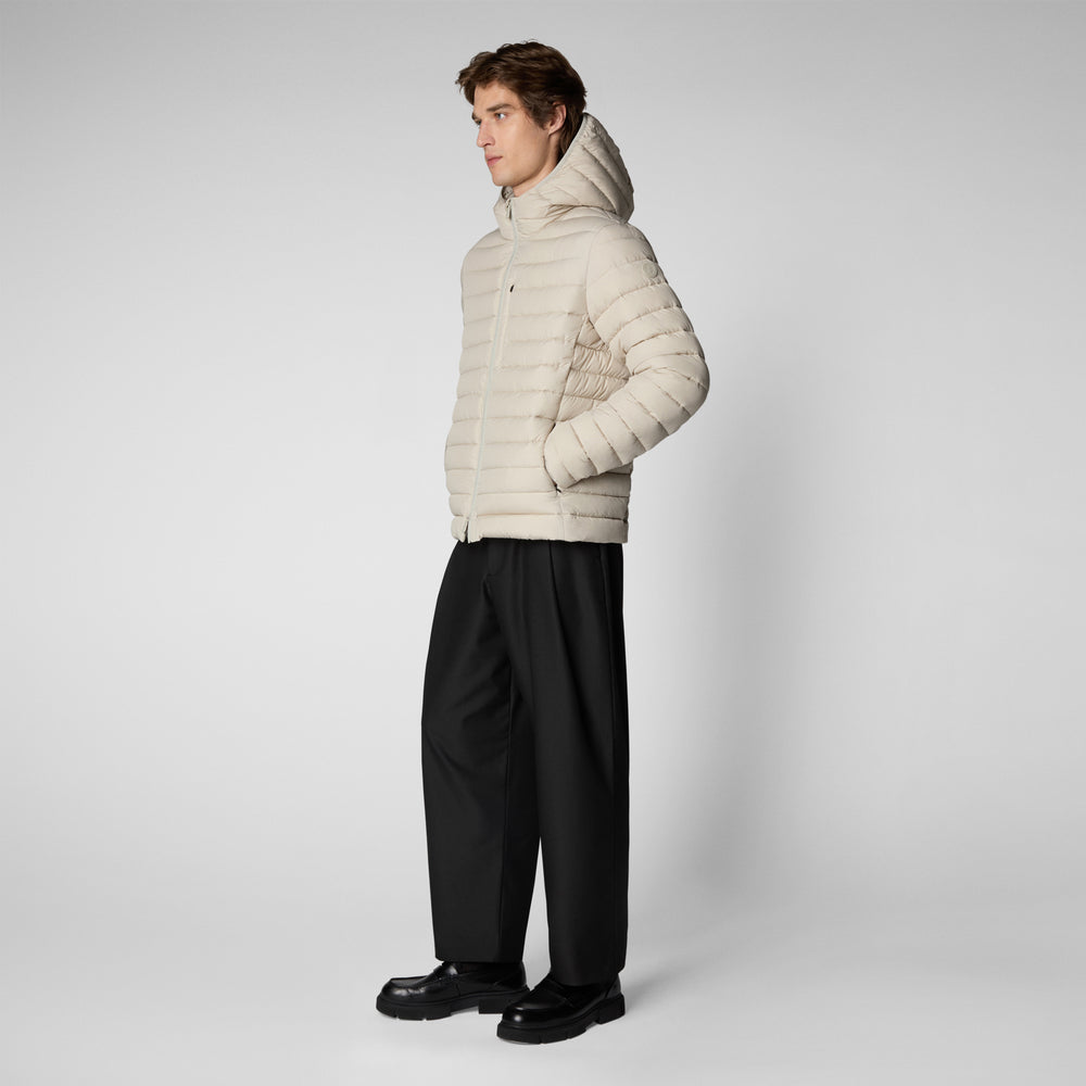 Save the duck PIUMINO UOMO JUNCUS RAINY BEIGE In Linea