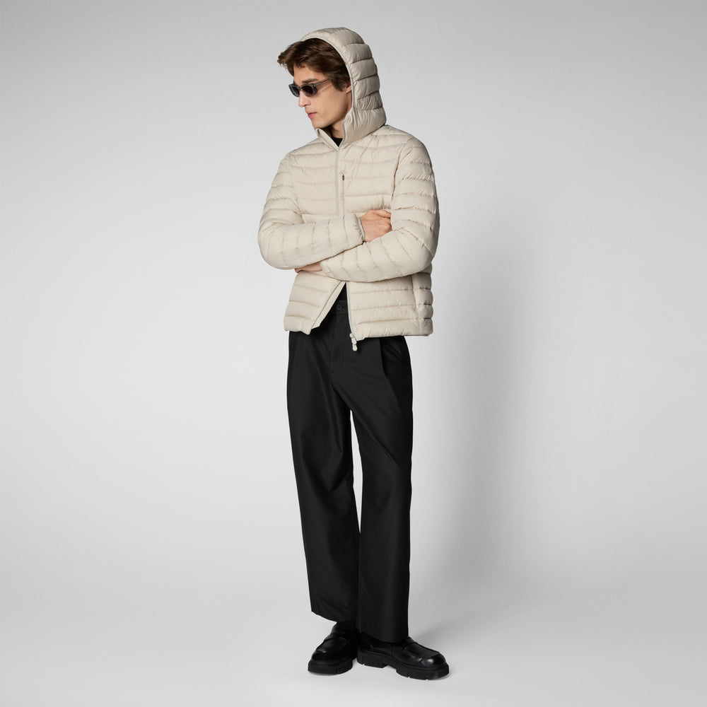 Save the duck PIUMINO UOMO JUNCUS RAINY BEIGE In Linea