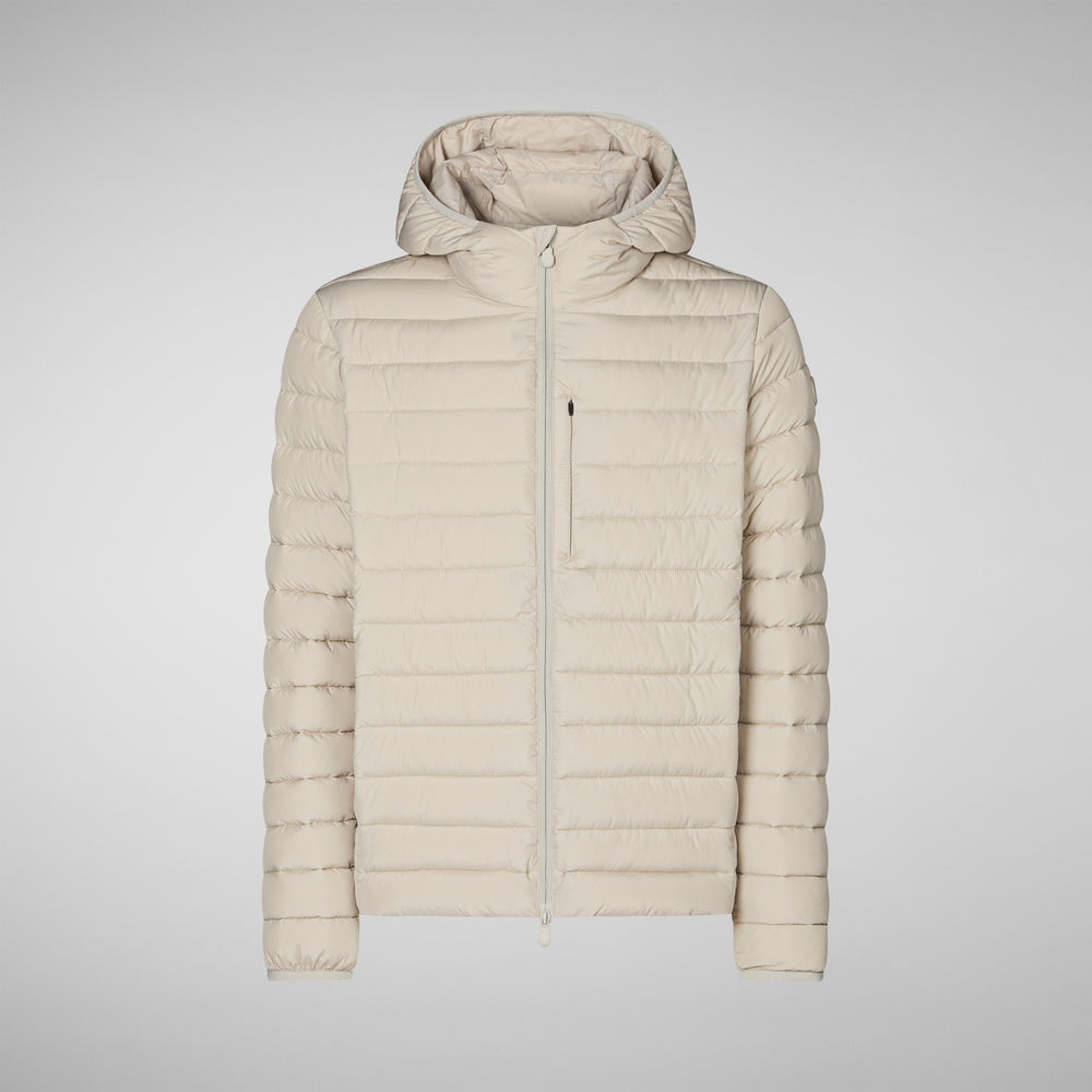 Save the duck PIUMINO UOMO JUNCUS RAINY BEIGE In Linea
