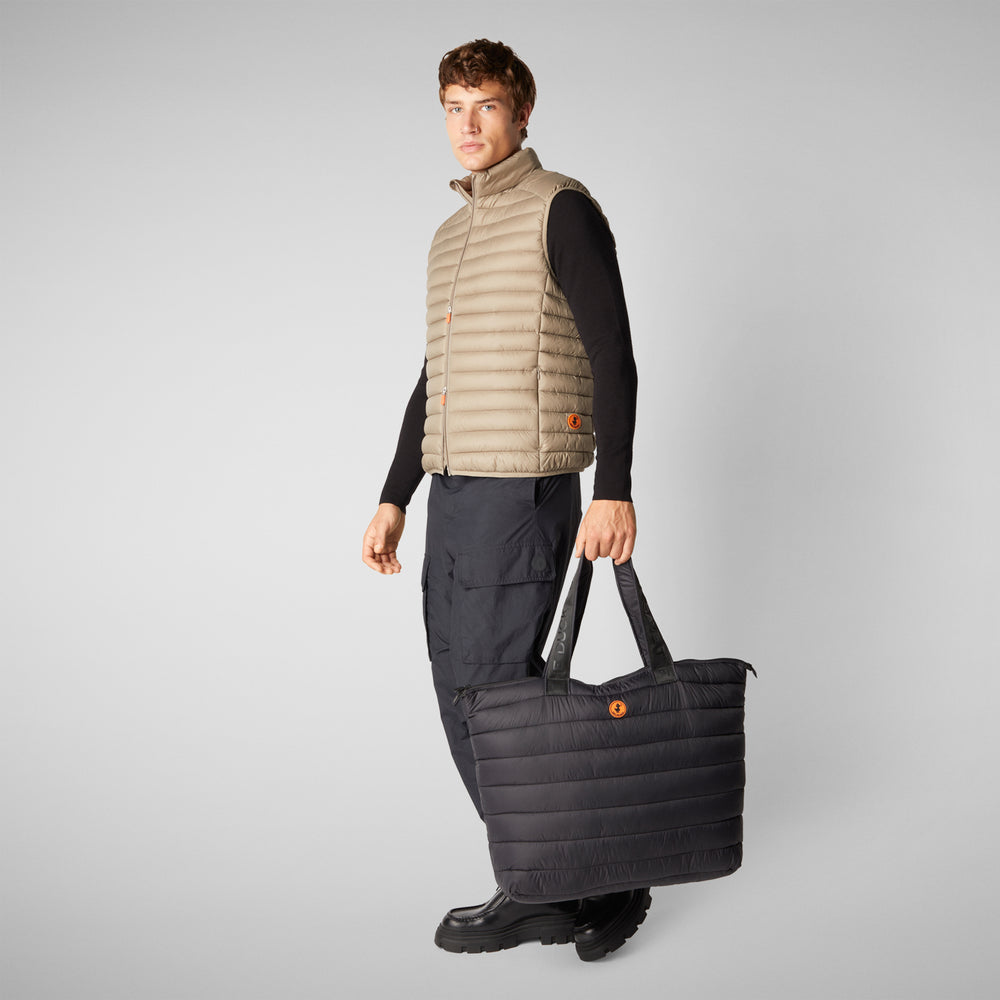 Save the duck Gilet imbottito uomo Adam Grigio elefante Qualità