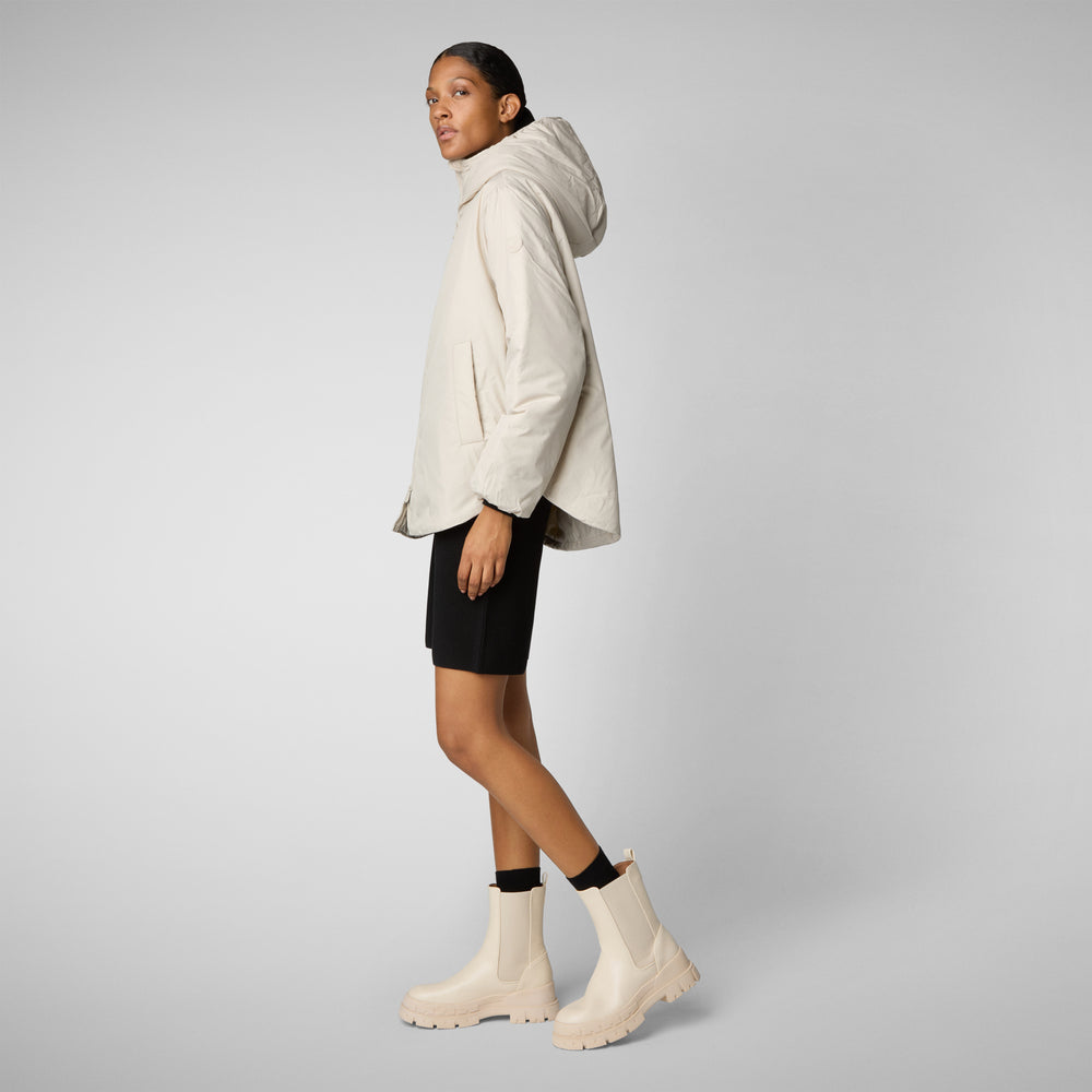 Save the duck CAPPOTTO CON CAPPUCCIO NIAZ RAINY BEIGE Promozione