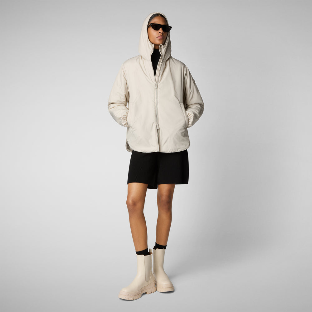 Save the duck CAPPOTTO CON CAPPUCCIO NIAZ RAINY BEIGE Promozione