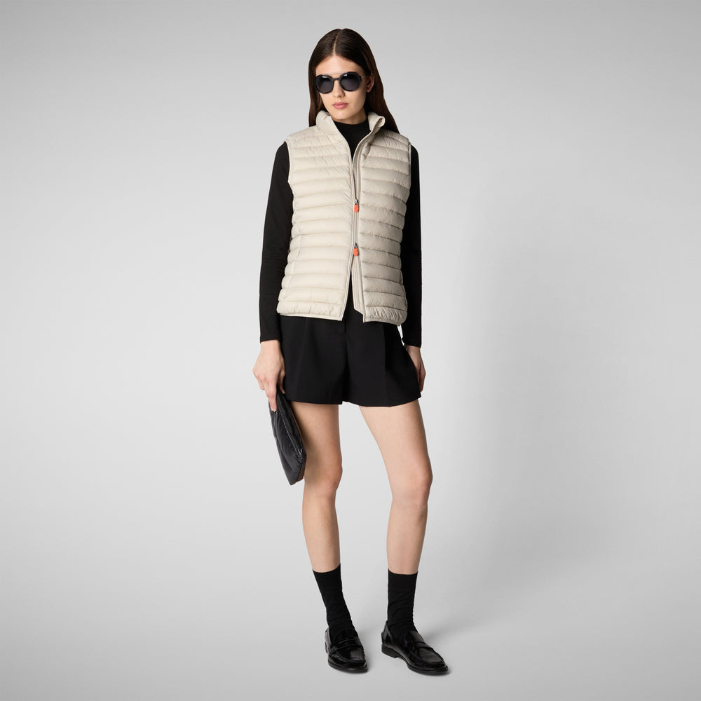 Save the duck Gilet imbottito donna Charlotte Beige chiaro Spedizione Gratuita