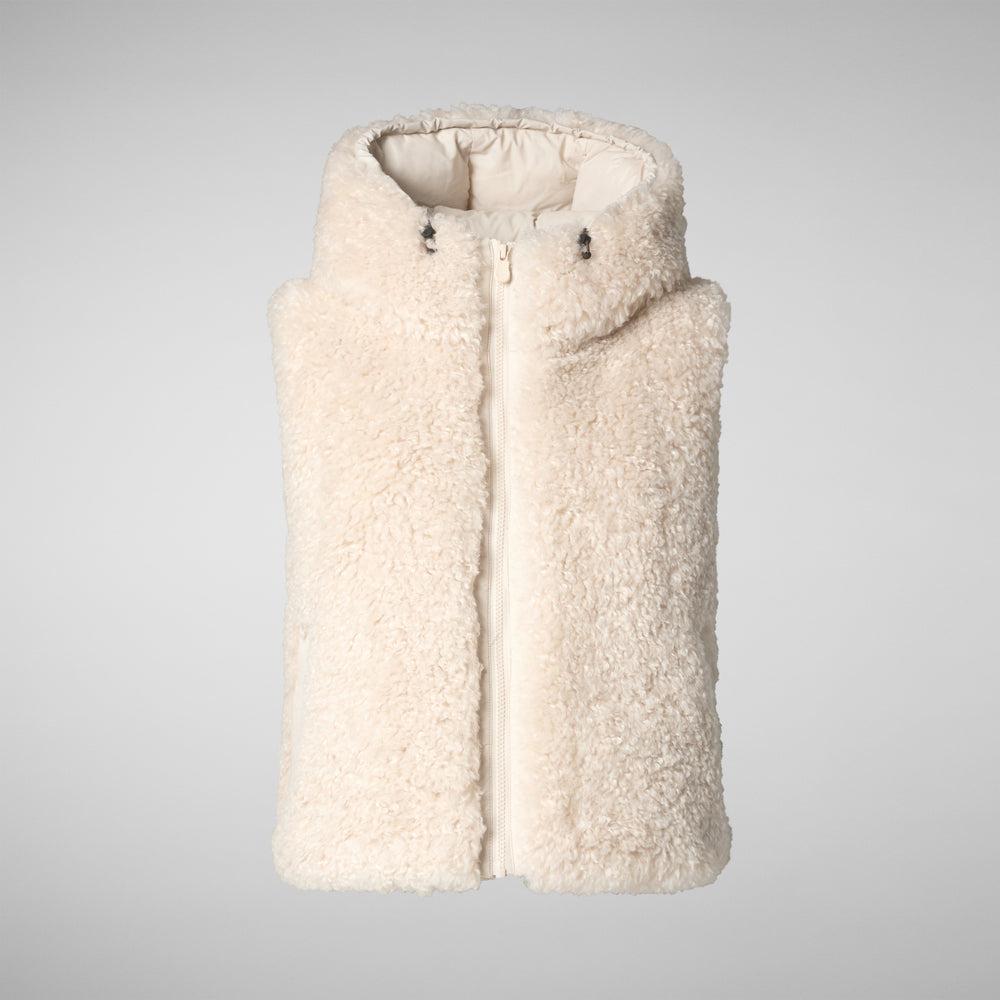 Save the duck GILET CON CAPPUCCIO DONNA KLARA BEIGE Soddisfazione Garantita