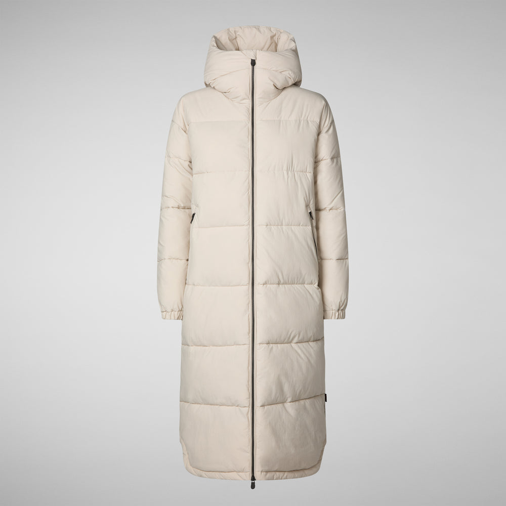 Save the duck PIUMINO ANIMAL FREE DONNA HALESIA RAINY BEIGE Consegna Veloce