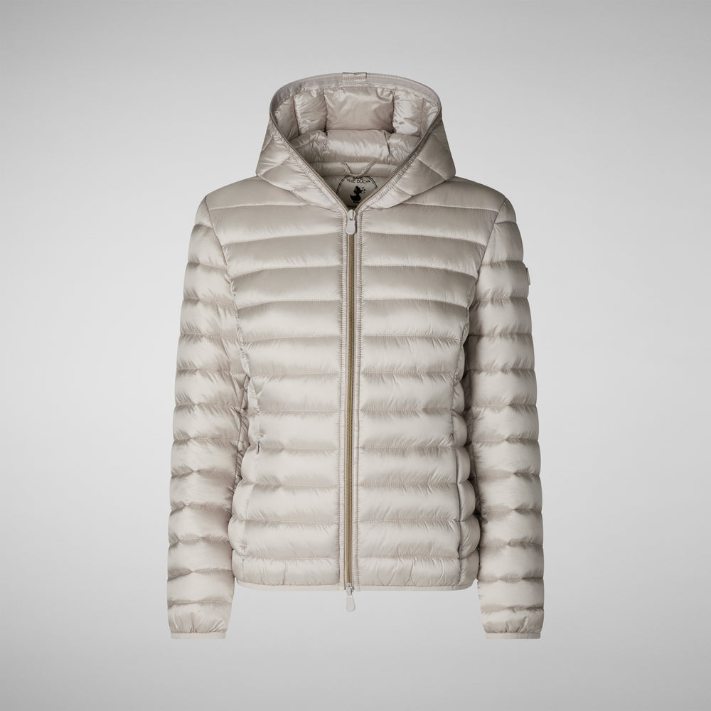 Save the duck PIUMINO ANIMAL FREE CON CAPPUCCIO DONNA ALEXIS RAINY BEIGE Shopping Online
