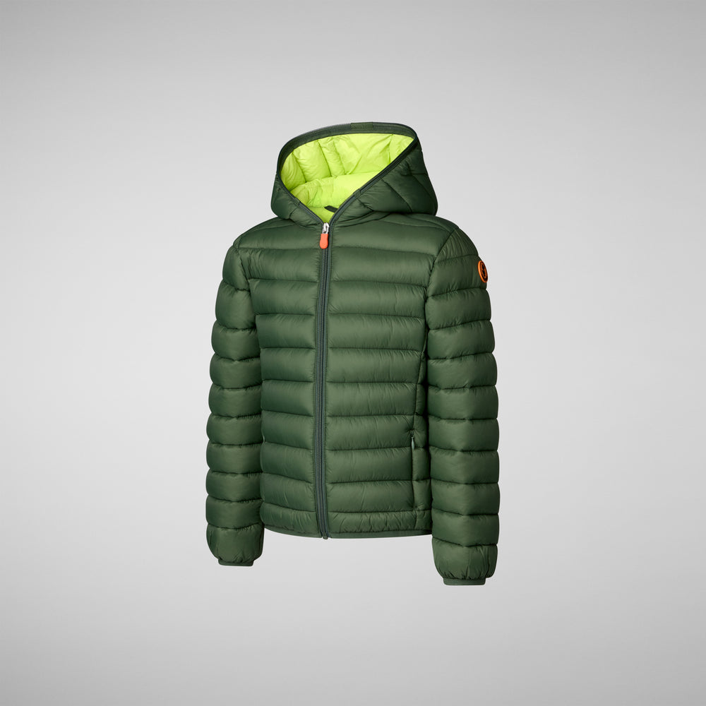 Save the duck PIUMINO ANIMAL FREE BAMBINO DONY VERDE TIMO Saldi