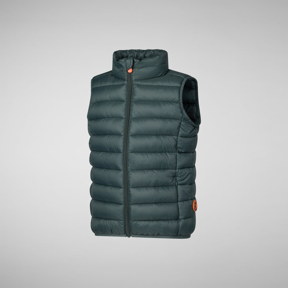 Save the duck GILET UNISEX BAMBINO ANDY VERDE NERO Ultimo giorno