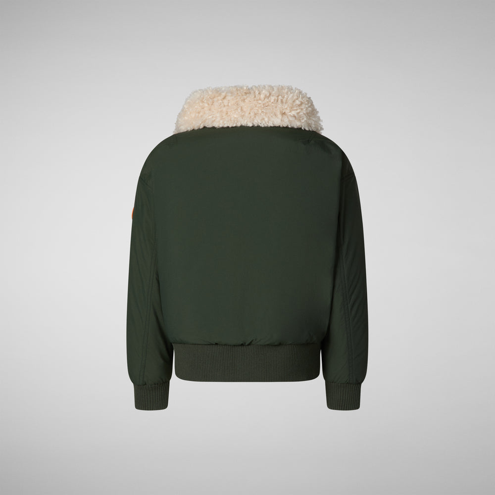 Save the duck GIACCA BOMBER DRAVEN IN LAND GREEN Vendita Economica