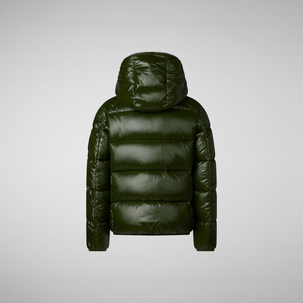 Save the duck PIUMINO ANIMAL FREE BAMBINO ARTIE VERDE BOSCO Saldi Di Fabbrica