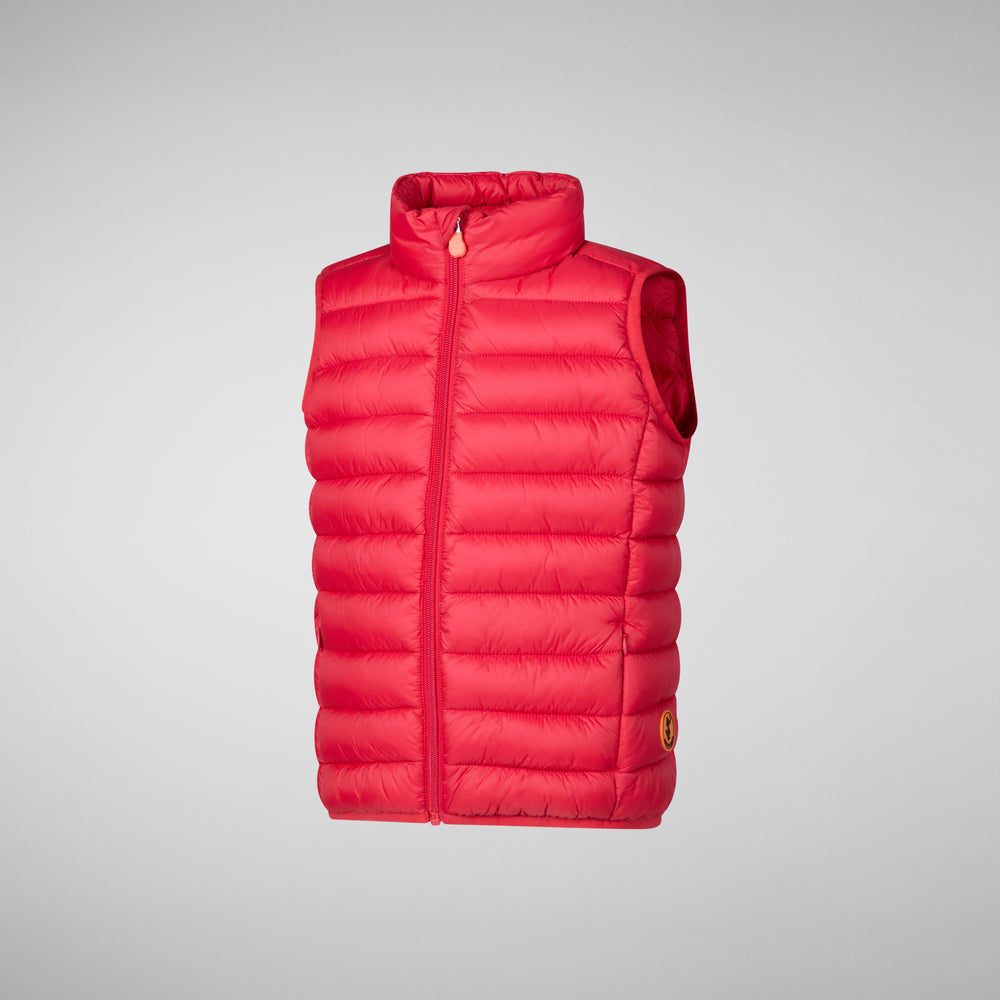 Save the duck GILET UNISEX BAMBINO ANDY ROSSO SCURO In Saldo