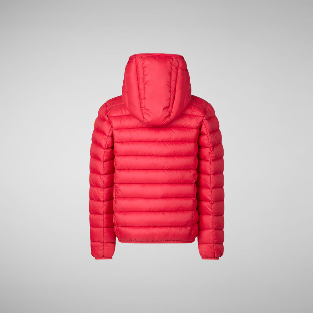 Save the duck PIUMINO ANIMAL FREE BAMBINO DONY ROSSO SCURO Nuova