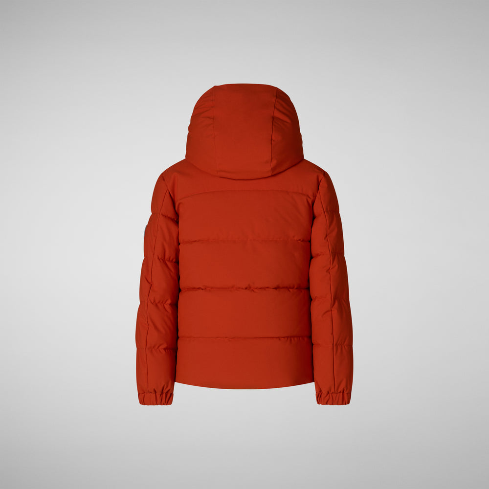 Save the duck PARKA CON CAPPUCCIO BAMBINO KLAUS ARANCIONE Moda