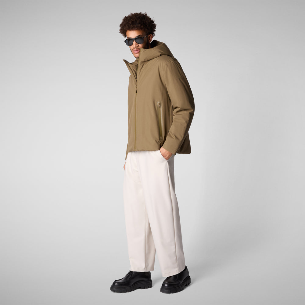 Save the duck GIACCA UOMO FLYNN VERDE MUSCHIO Spedizione Gratuita