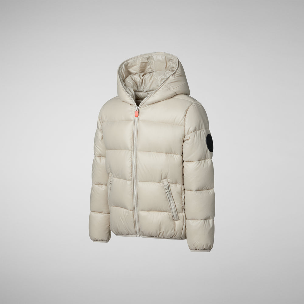 Save the duck PIUMINO ANIMAL FREE BAMBINA KATE RAINY BEIGE Negozi Online