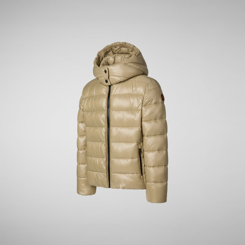 Save the duck PIUMINO ANIMAL FREE BAMBINA EVADINE BEIGE Shopping Online