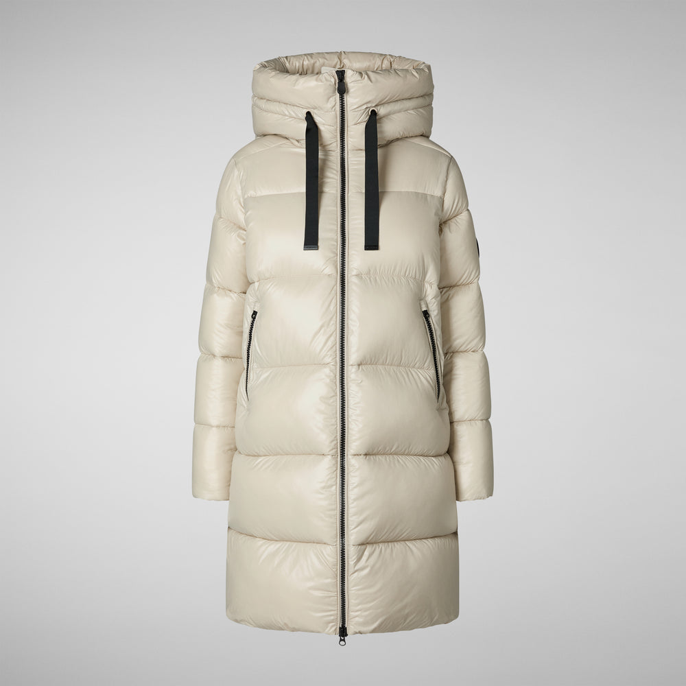 Save the duck PIUMINO ANIMAL FREE CON CAPPUCCIO DONNA ISABEL RAINY BEIGE Offerta