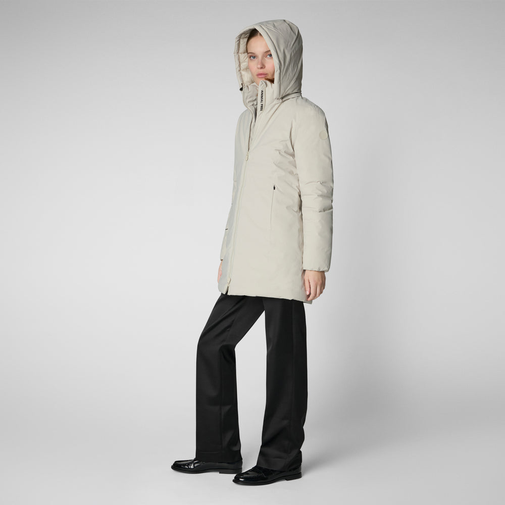 Save the duck PARKA DONNA CON CAPPUCCIO RACHEL RAINY BEIGE Economico