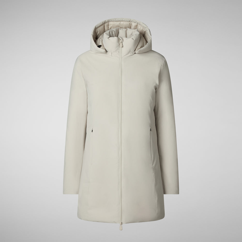 Save the duck PARKA DONNA CON CAPPUCCIO RACHEL RAINY BEIGE Economico
