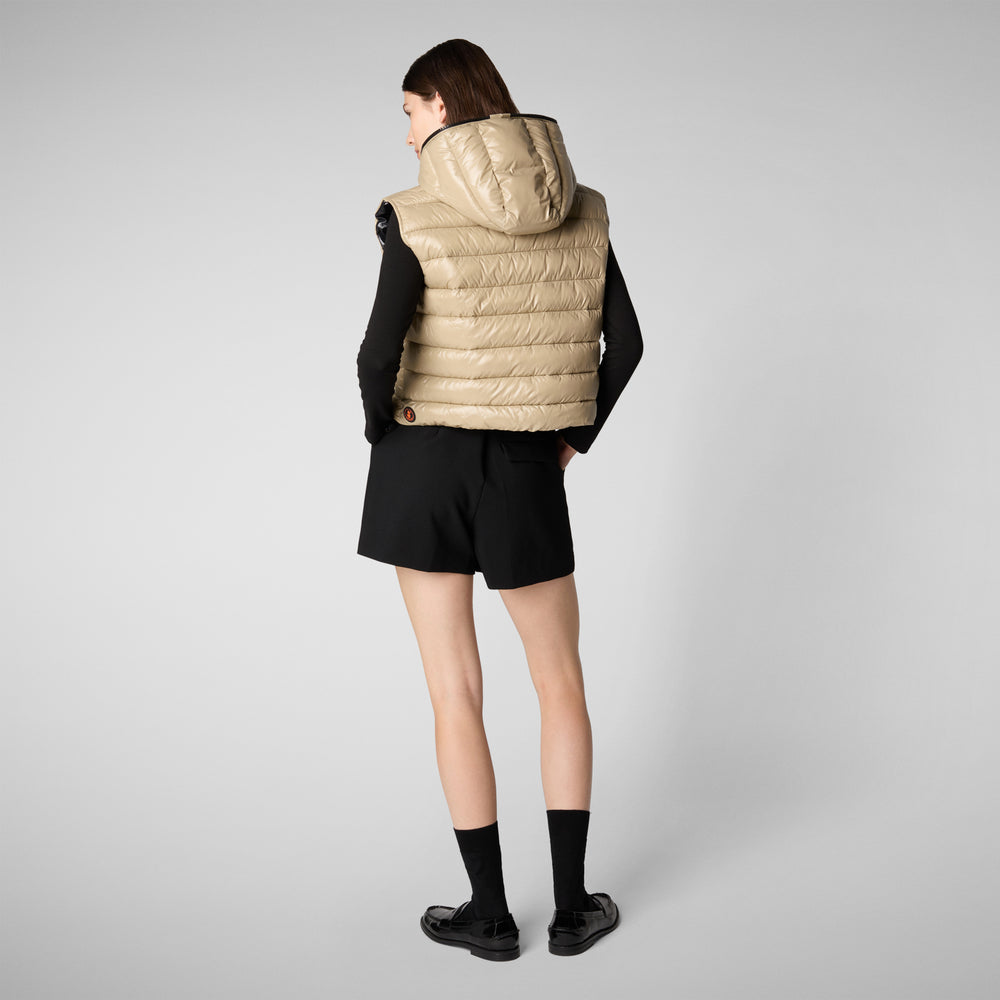Save the duck GILET CON CAPPUCCIO DONNA ROMINA BEIGE Online