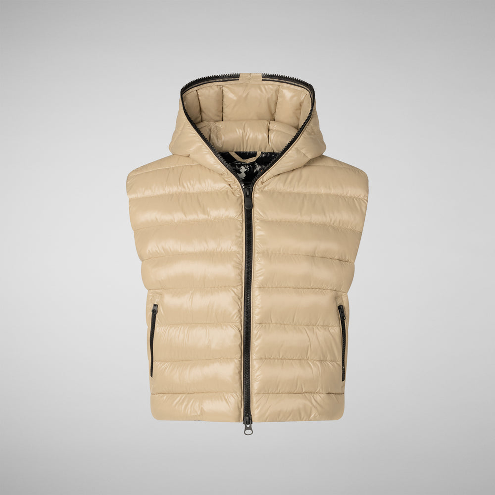 Save the duck GILET CON CAPPUCCIO DONNA ROMINA BEIGE Online