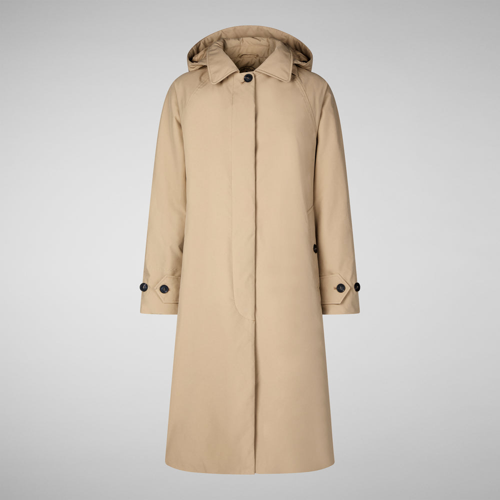 Save the duck CAPPOTTO CON CAPPUCCIO ZOEY STARDUST BEIGE Saldi