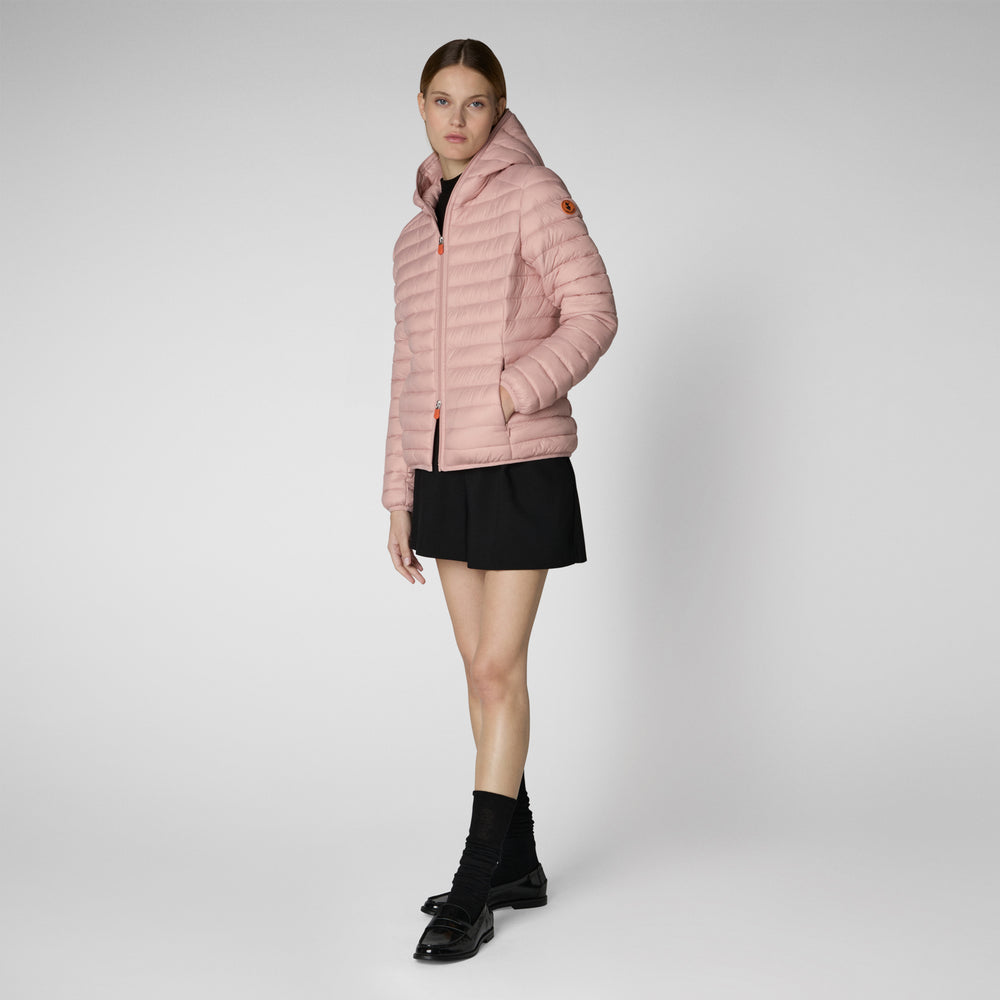 Save the duck Piumino animal free con cappuccio donna Daisy Rosa antico Vendita Calda