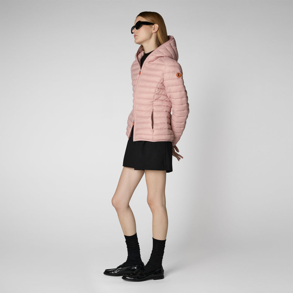 Save the duck Piumino animal free con cappuccio donna Daisy Rosa antico Vendita Calda