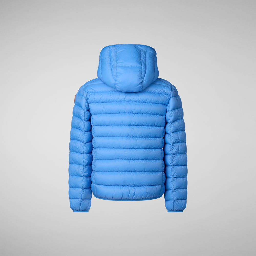 Save the duck PIUMINO ANIMAL FREE BAMBINO DONY BLU CERULEO In Saldo
