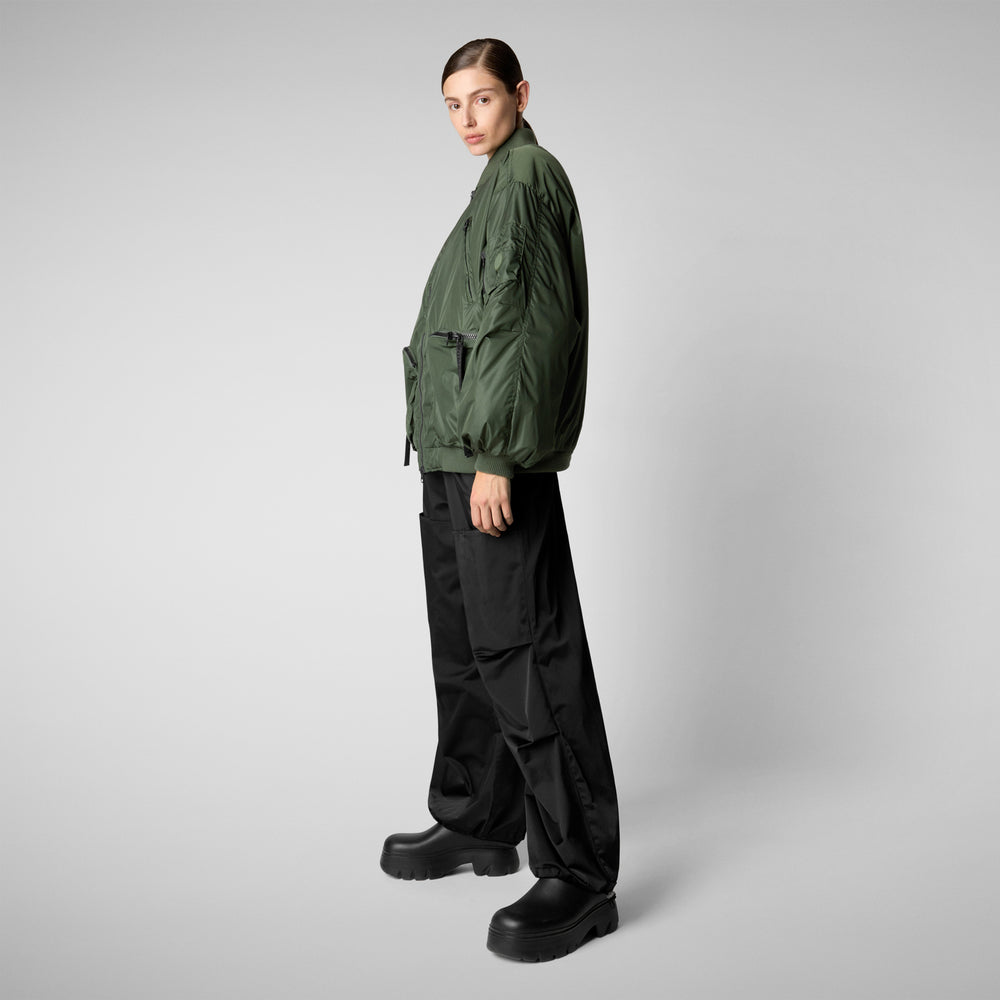 Save the duck Giacca bomber unisex Usher verde timo Qualità