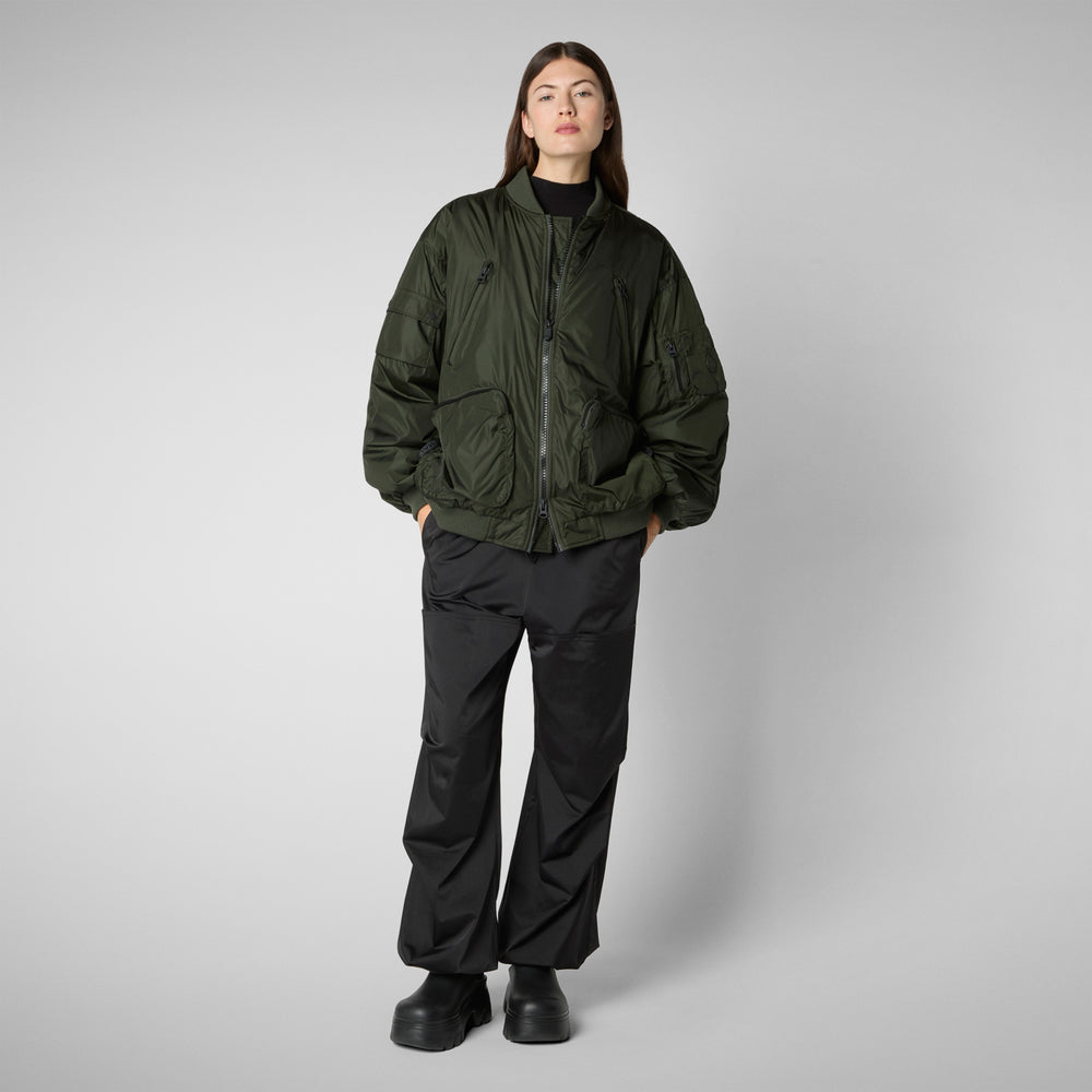 Save the duck Giacca bomber unisex Usher in verde bosco Negozi Online
