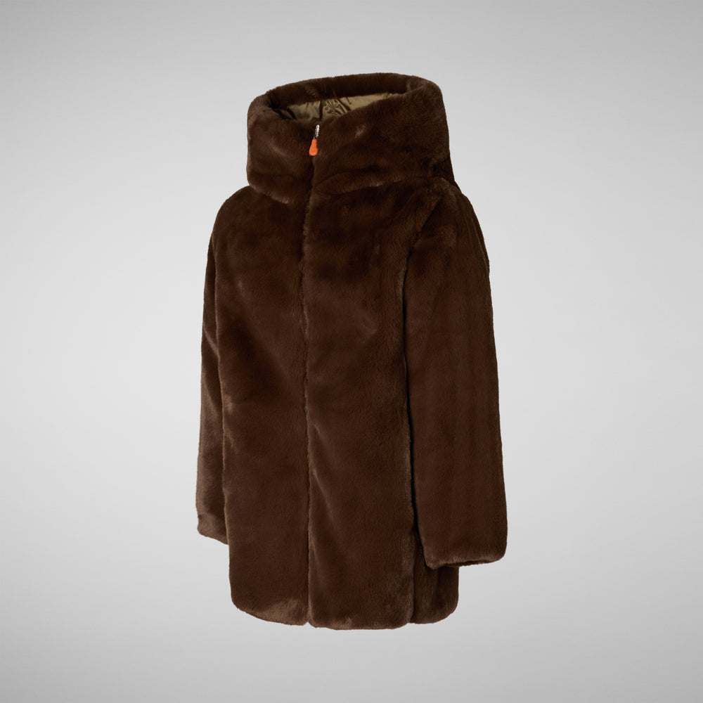 Save the duck giacca BAMBINA FLORA MARRONE Online