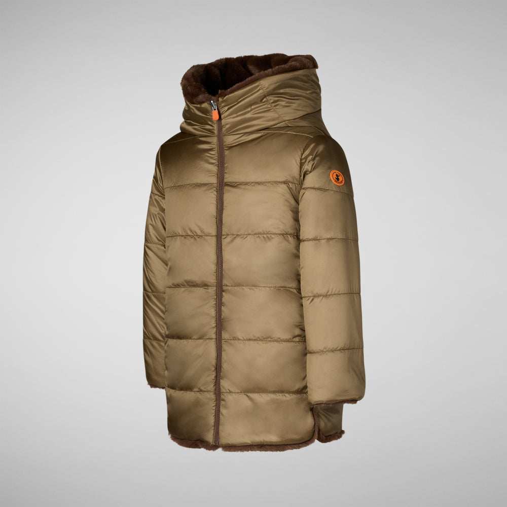 Save the duck giacca BAMBINA FLORA MARRONE Online