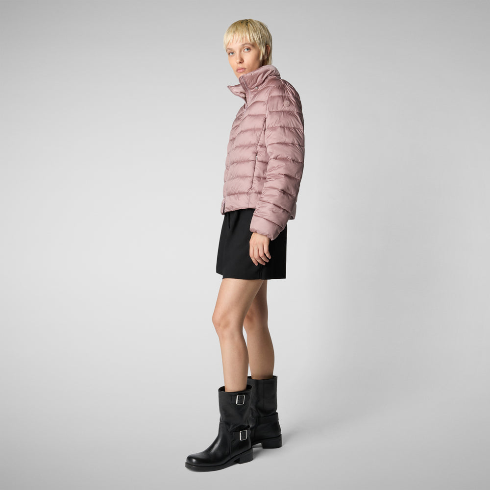 Save the duck PIUMINO ANIMAL FREE CON CAPPUCCIO DONNA LIANA ROSA ANTICO Outlet