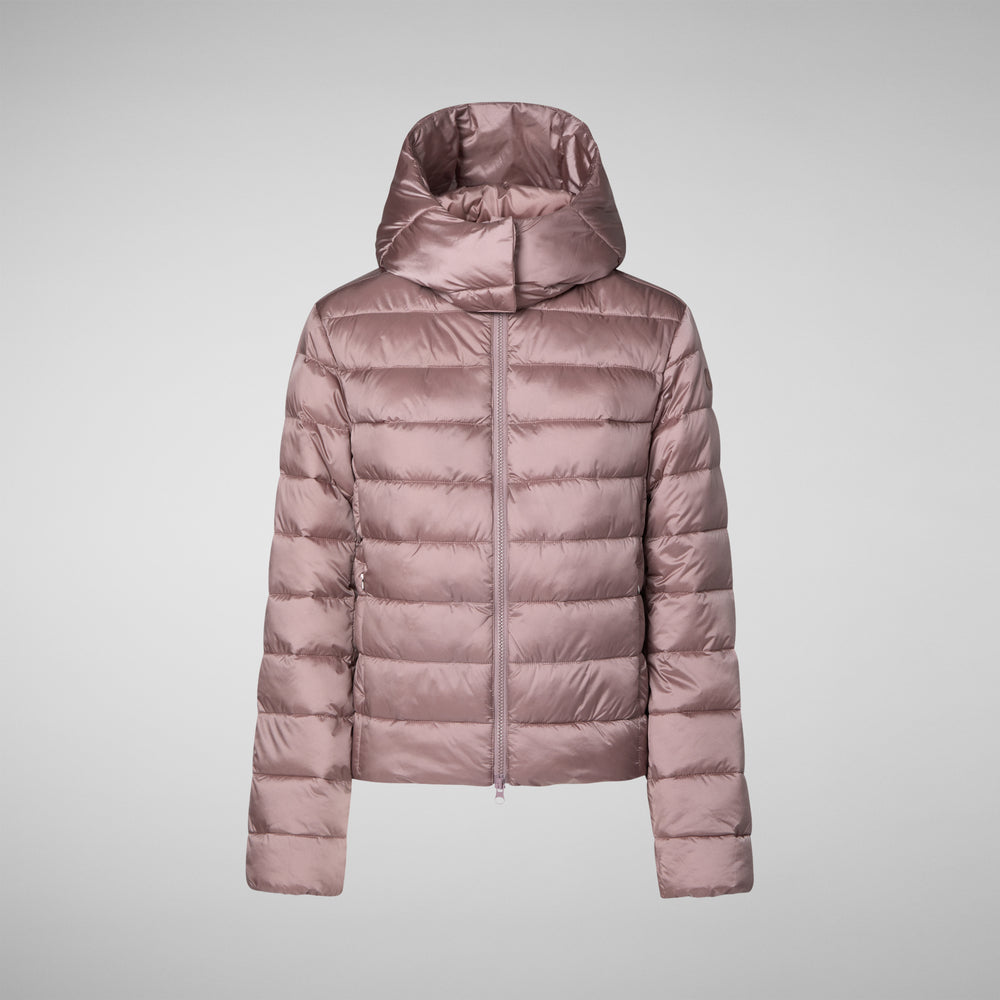 Save the duck PIUMINO ANIMAL FREE CON CAPPUCCIO DONNA LIANA ROSA ANTICO Outlet