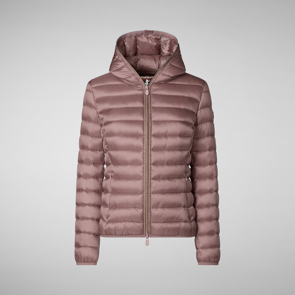 Save the duck PIUMINO ANIMAL FREE CON CAPPUCCIO DONNA ALEXIS ROSA CIPRIA In Vendita