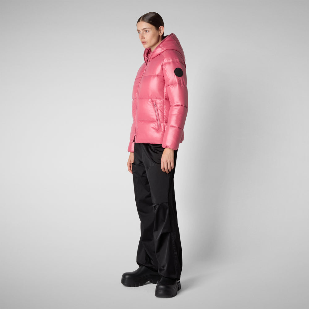 Save the duck PIUMINO ANIMAL FREE CON CAPPUCCIO DONNA LOIS ROSA Hotsell