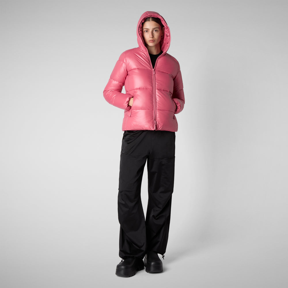 Save the duck PIUMINO ANIMAL FREE CON CAPPUCCIO DONNA LOIS ROSA Hotsell
