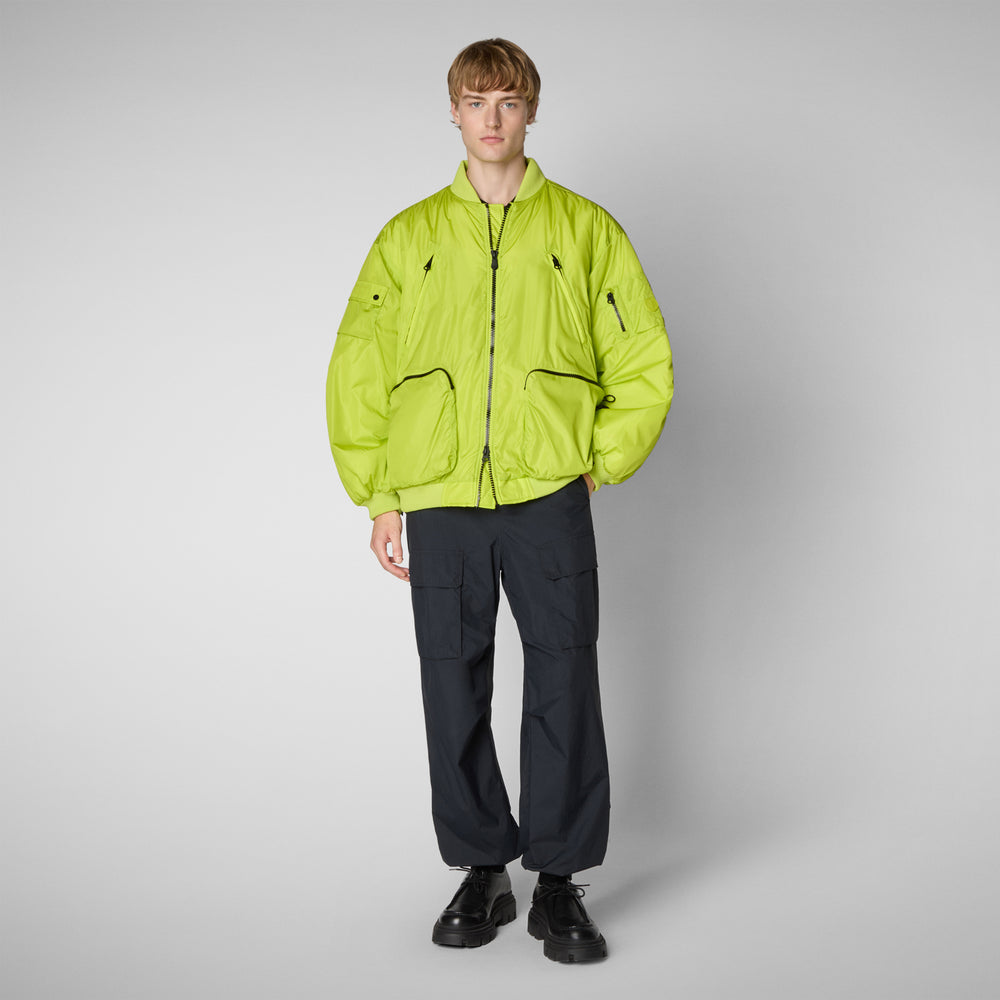 Save the duck Giacca bomber unisex Usher in verde lime Vendita Economica