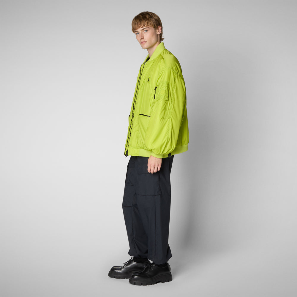Save the duck Giacca bomber unisex Usher in verde lime Vendita Economica