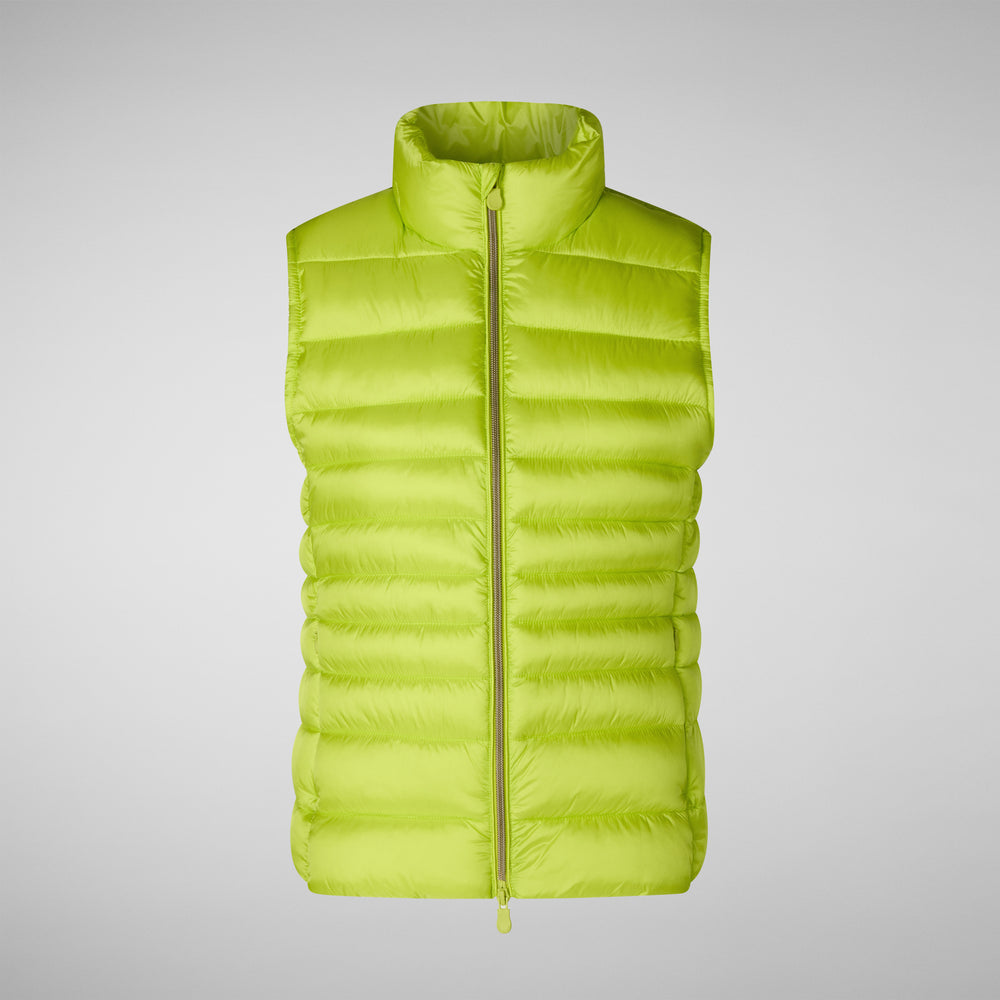 Save the duck GILET DONNA LYNN VERDE LIME Saldi Di Fabbrica