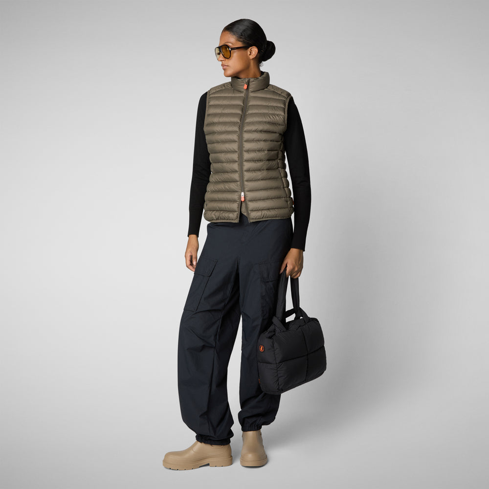 Save the duck GILET DONNA CHARLOTTE GRIGIO FANGO Italia