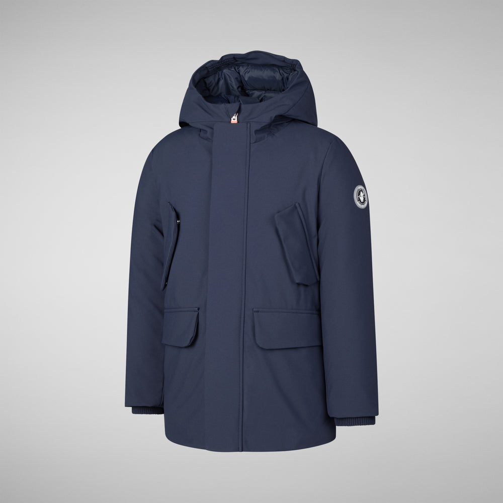 Save the duck PARKA CON CAPPUCCIO THEO BLU NAVY Acquista Ora