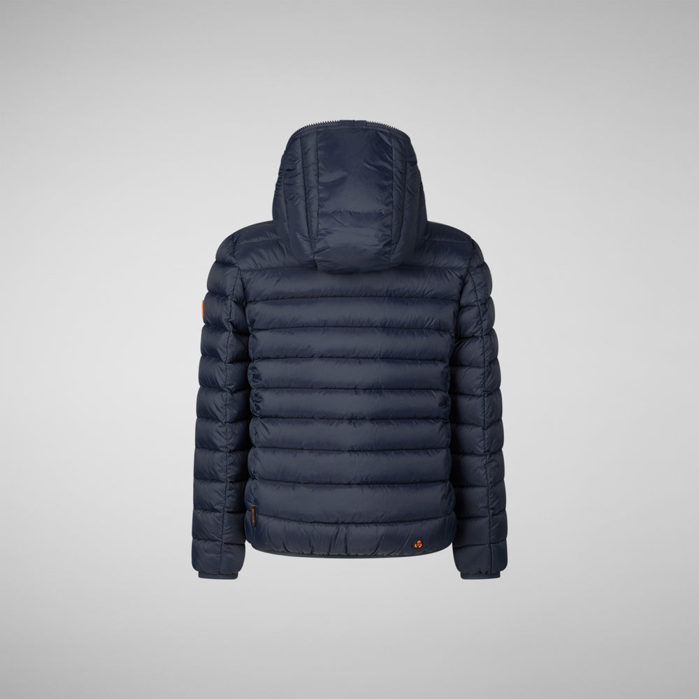Save the duck PIUMINO ANIMAL FREE BAMBINO BLU FINNEGAN BLU NERO Promozione Limitata