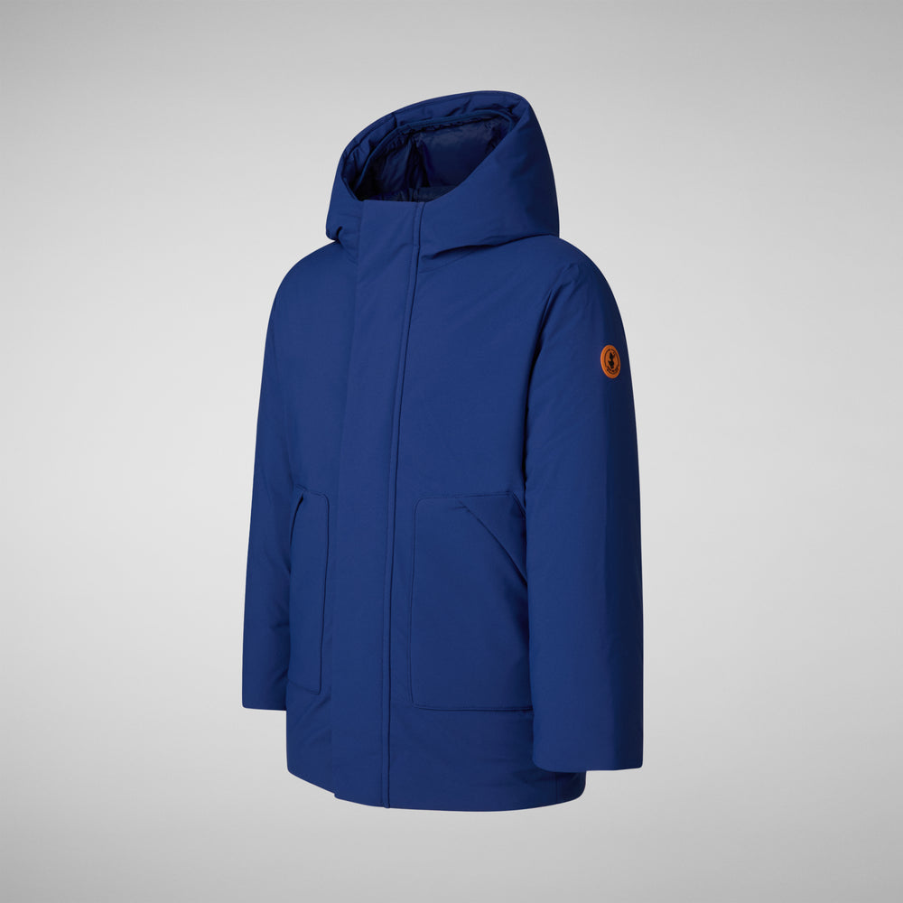 Save the duck PARKA CON CAPPUCCIO BAMBINO ALBI ECLIPSE BLU Shopping Online