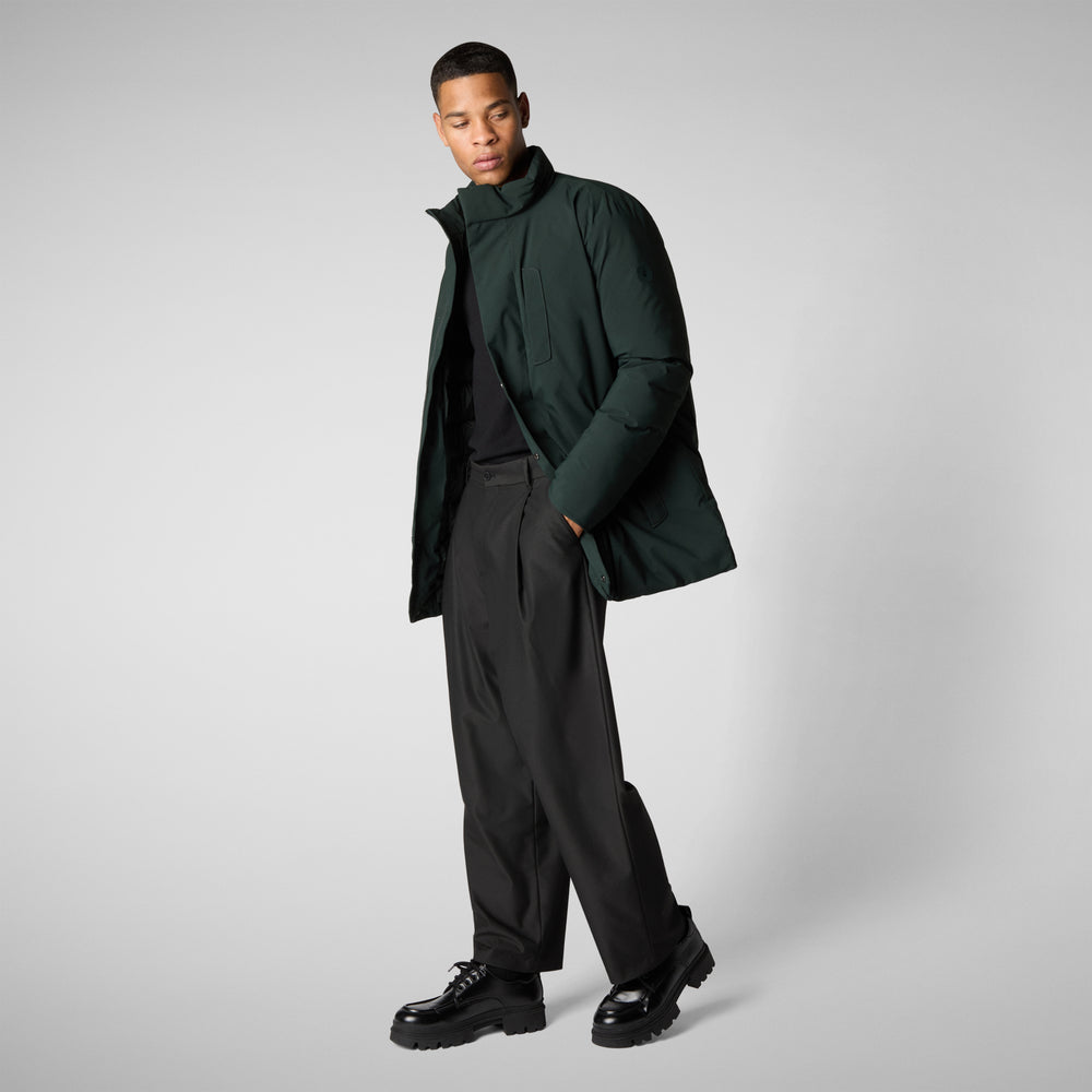 Save the duck PARKA UOMO SESLE VERDE NERO Sottocosto