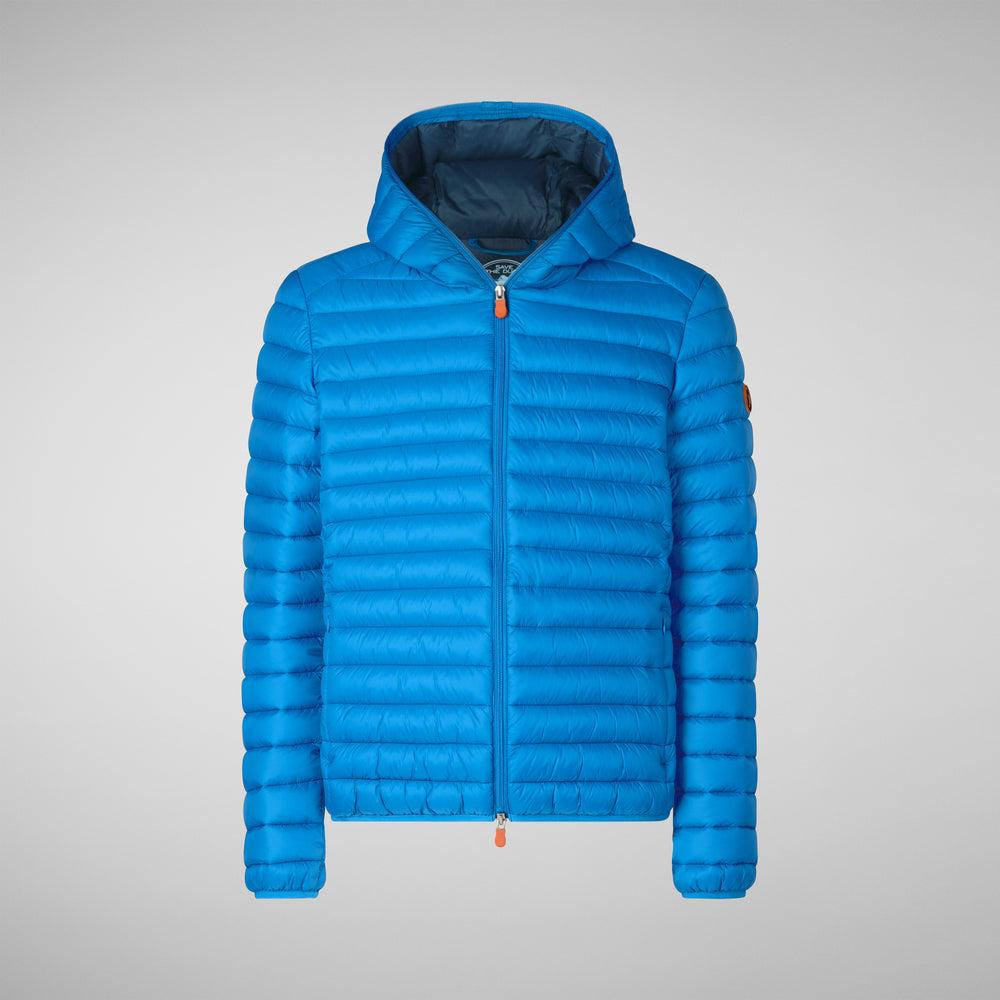 Save the duck PIUMINO ANIMAL FREE CON CAPPUCCIO UOMO DONALD BLU MIRTILLO Outlet